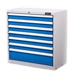 יחידת אחסון 6 מגירות ניידת 723X580X904 מ"מ כחול-אפור