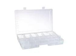 ארגונית פלסטיק שקופה 36x23.5x5 ס"מ עד 24 תאים