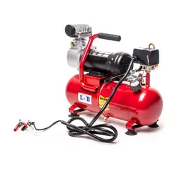 מדחס אויר 12V מקצועי עם מיכל 8 ליטר , 112 ליטר/דקה