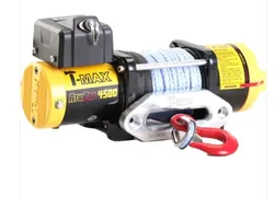 כננת משיכה 4500LBS 12V T-MAX לטרקטורון חבל סינטטי